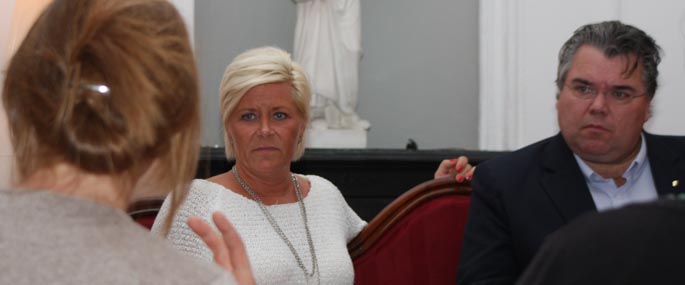 Siv i møte med pasienter