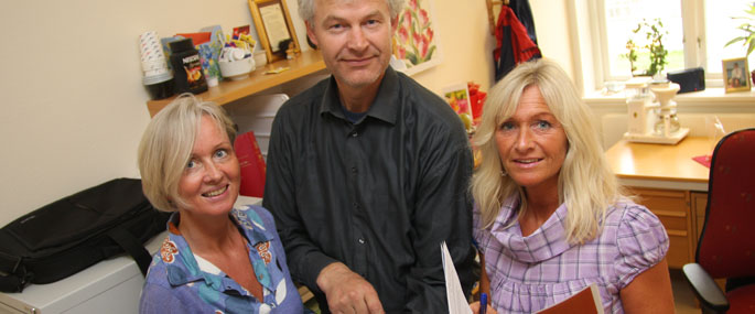 Bente Barstad, Terje Tilden og Hanne Sandbæk.
