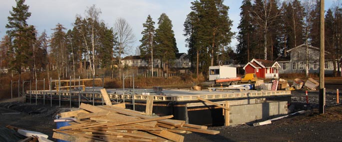 Fundamentet til Kildehuset november