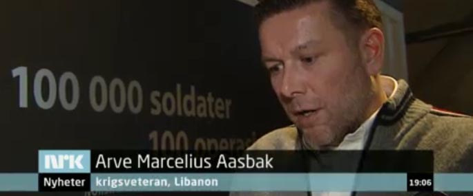 Arve Marcelius Aasbak på Lørdagsrevyen