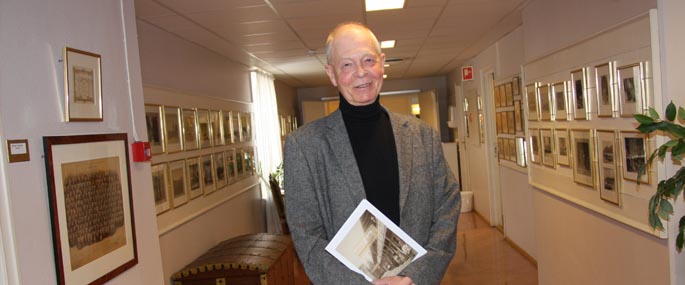 Øystein Naper i den historiske gangen