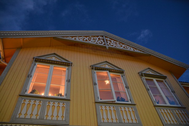Modum Bad, hovedbygning, vinter
